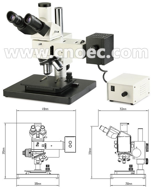 Halogen Lamp Metallurgical Optical Microscope