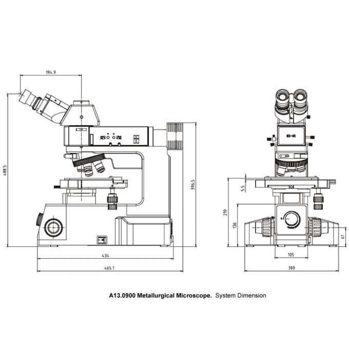 Metallurgical Optical Microscope Trinocular