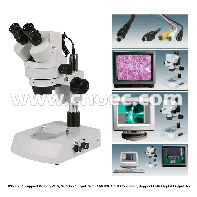 7x 45x Digital Optical Microscope , Stereo Zoom Microscope A32.0901