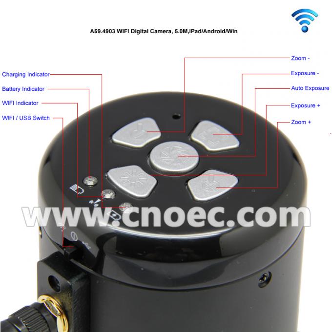 WIFI 365X 5.0M Hand Held Digital Microscope For iPad / PC / Android A34