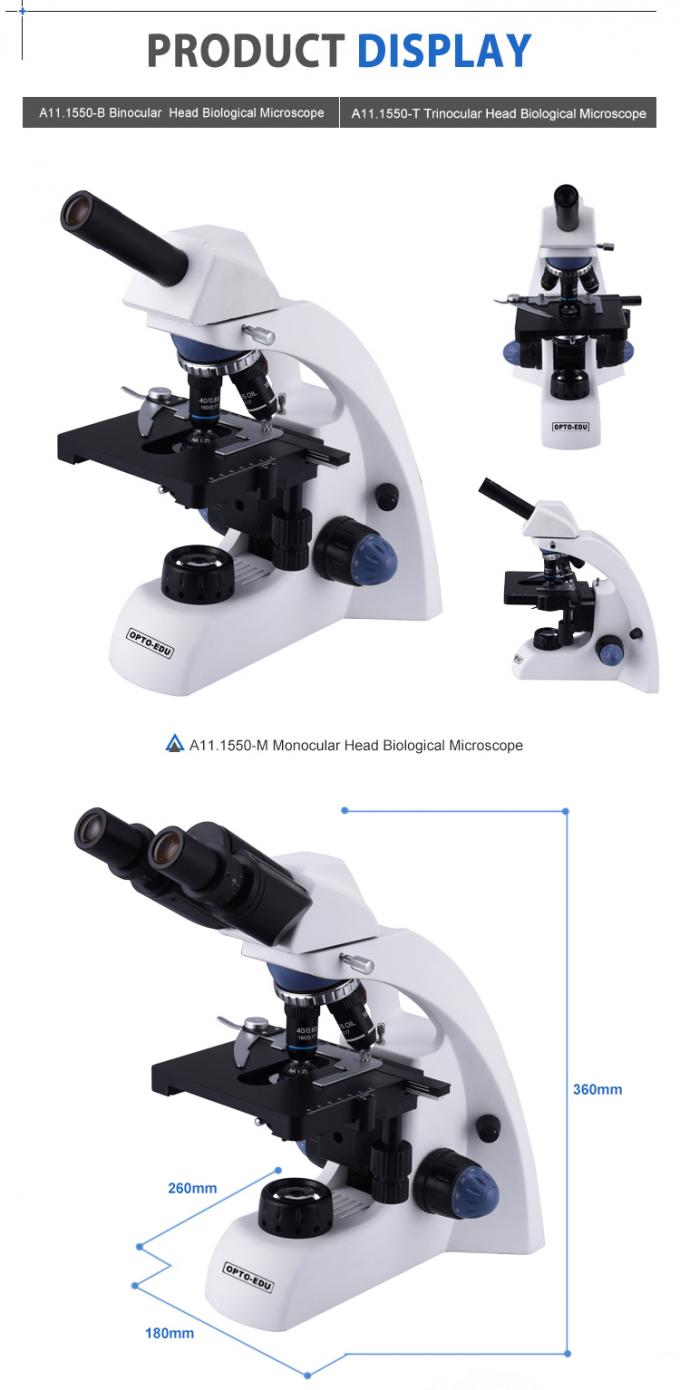 WF10X/18mm Monocular Light Microscope A11.1550 With Abbe Condenser N.A