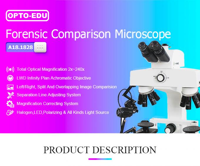 OPTO-EDU Laboratory Forensic Comparison Microscope Digital Video Microscope A18.1828