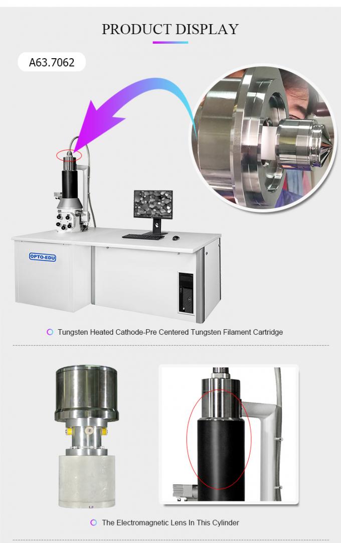 Five Axes Stage Scanning Electron Microscope Lab With Tungsten Heated