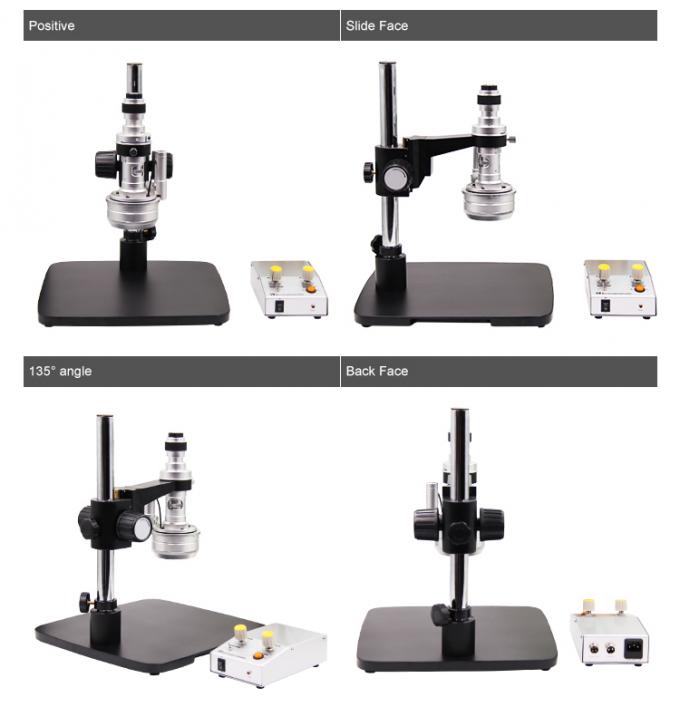 360° Rotation Electronic Industrial Digital Stereo Microscope Mobile ...