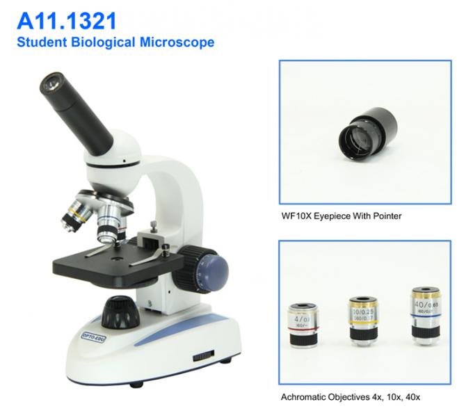 Light 40x Eyepiece Lens Monocular Compound Optical Microscope