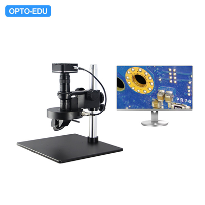 A21.1611 OPTO EDU 2D / 3d Video Microscope Auto Rotate Zoom Dual Light