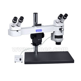 Zoom Dual Viewing Stereo Optical Microscope Continous Parallel Optical System