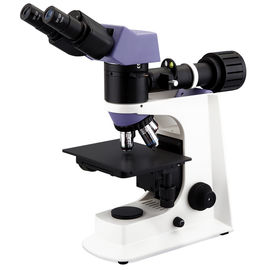 Objective 10x Binocular Metallurgical Optical Microscope Halogen 100 - 240V