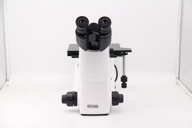 Trinocular Head Metallurgical Optical Microscope 4 Holes Nosepiece Three Layer Mechanical Stage