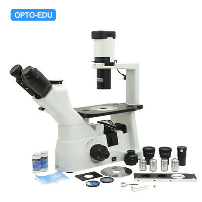 OPTO-EDU LED Infinity Trinocular Inverted Optical Microscope OPTO-EDU A14.0901