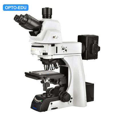 OPTO-EDU A13.1093-R Trinocular Metallurgical Microscope Semi Auto Reflect BF / DF DIC Polarizing