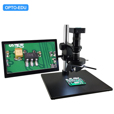 OPTO-EDU A21.1610 2d 3d Digital Video Microscope Manual Rotate 0.6-5.0x 1080p Zoom