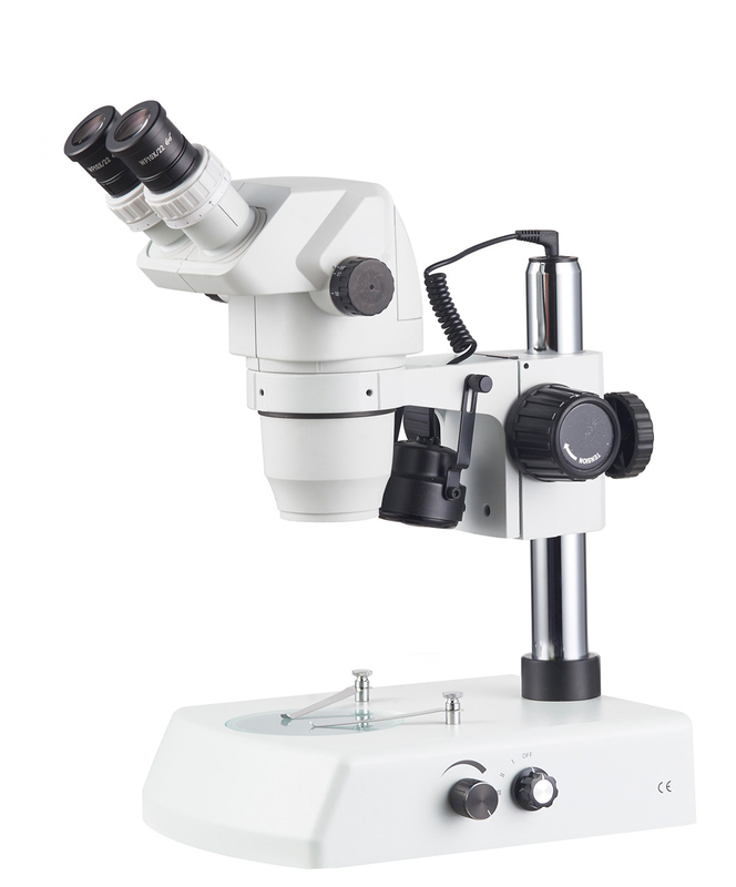 A23.3667L OPTO-EDU 6.7x - 45x Stereoscopic Zoom Microscope With Pole Stand