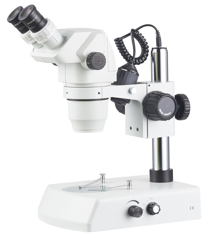 A23.3667L OPTO-EDU 6.7x - 45x Stereoscopic Zoom Microscope With Pole Stand