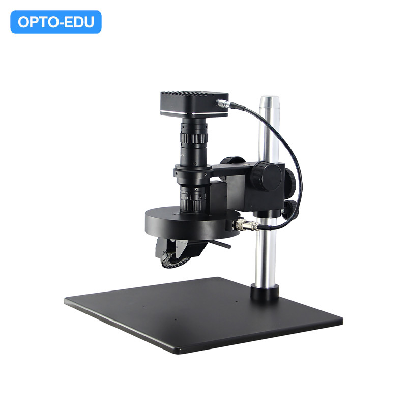 A21.1611 OPTO EDU 2D / 3d Video Microscope Auto Rotate Zoom Dual Light