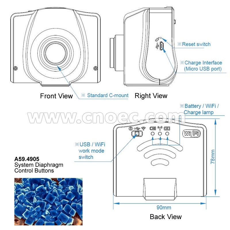 5.0M WIFI Digital Microscope Camera iPad / Android / Win A59.4905
