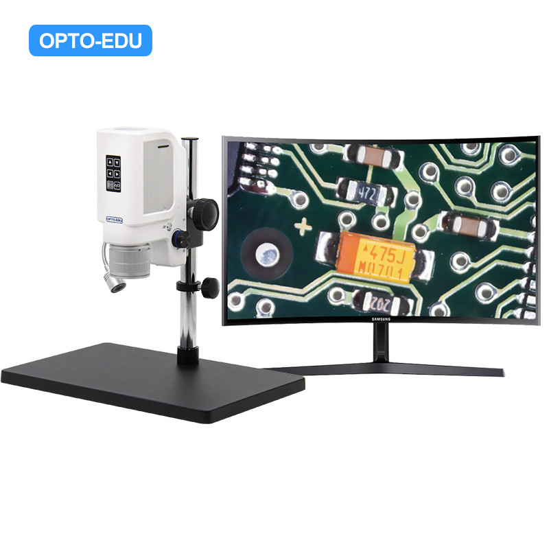 OPTO-EDU A32.6401 LED Light Source DC12V Digital LCD Microscope 0.7x~4.5x