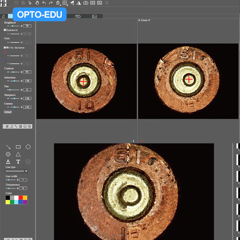 OPTO-EDU A18.4903 Digital Camera Stereo Comparison Microscope