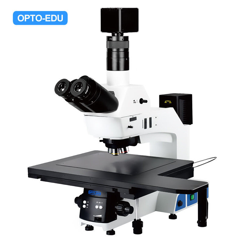 OPTO EDU A13.0915 Trinocular Metallurgical Microscope Semi-APO Motorized Nosepiece