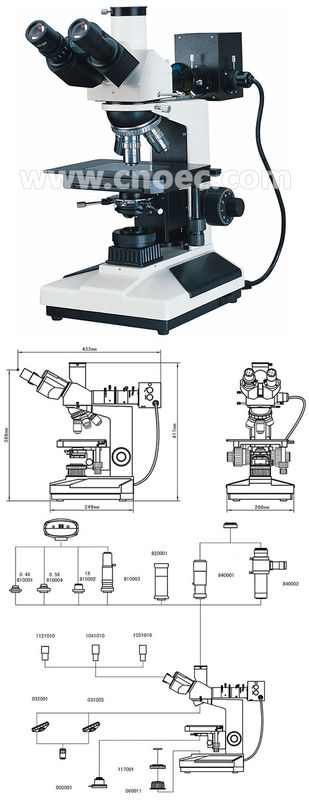 Coaxial Coarse Metallurgical Optical Microscope 100X - 600X A13.0204