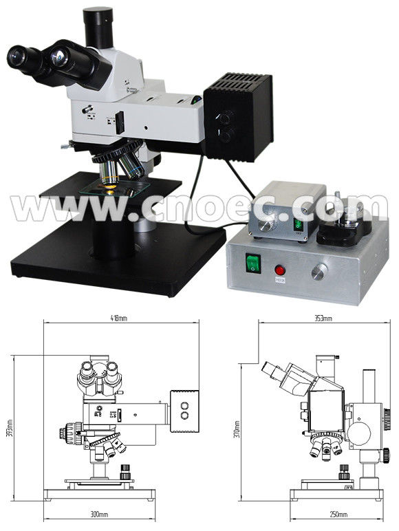 Halogen Lamp Metallurgical Optical Microscope