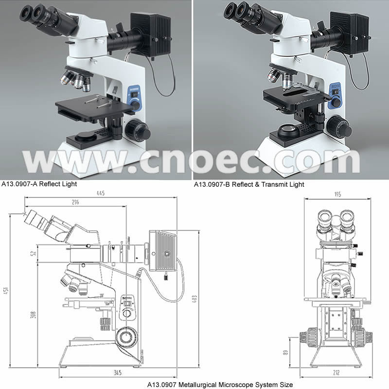 Research LWD Metallographic Microscope With Quarduple Nosepiece CE A13.0907