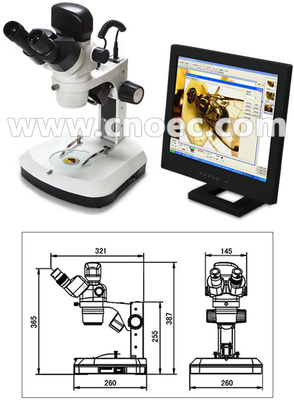 7x - 46x Zoom Stereo Digital Optical Microscope Reflected Light Microscopes A32.2601