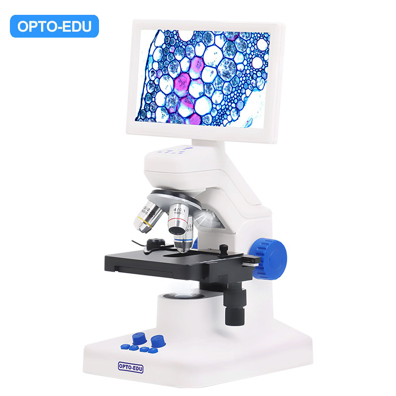 OPTO-EDU A33.5130 7'' LCD Microscope 8MP Camera 1080p Video HDMI/WiFi/USB Portable Design