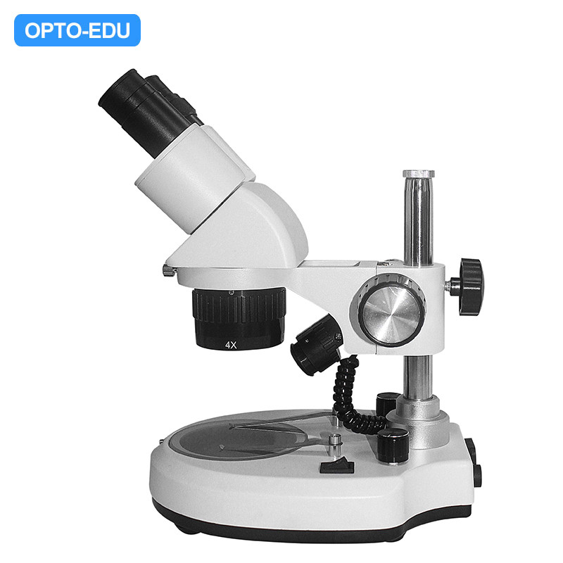 OPTO-EDU A22.1508 2x 4x Binocular LED Pole Stand Step Zoom Stereo Microscope