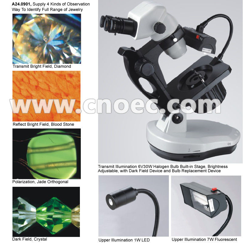 Bright / Dark Field Jewelry Microscope With 0.67x - 4.5x A24.0901