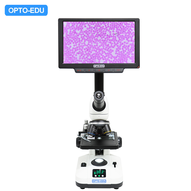 OPTO-EDU A33.5115 9" LCD Heating Stage Microscope with 40x~640x Optical Magnification and 60fps