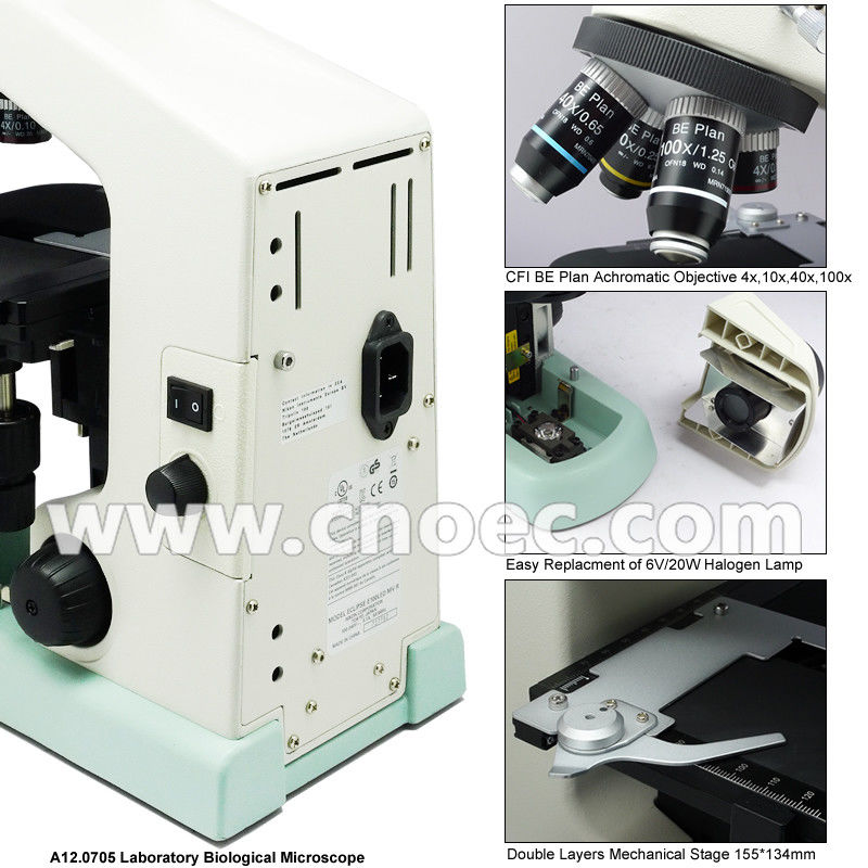 E100 Learning Wide Field Microscope Halogen Illumination Microscopes A12.0705