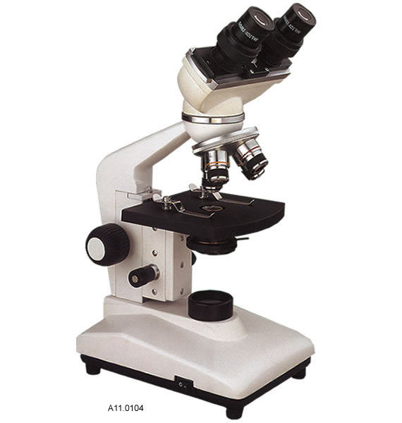 A11.0104 Binocular Biological Microscope Quadruple Revolving Nosepiece