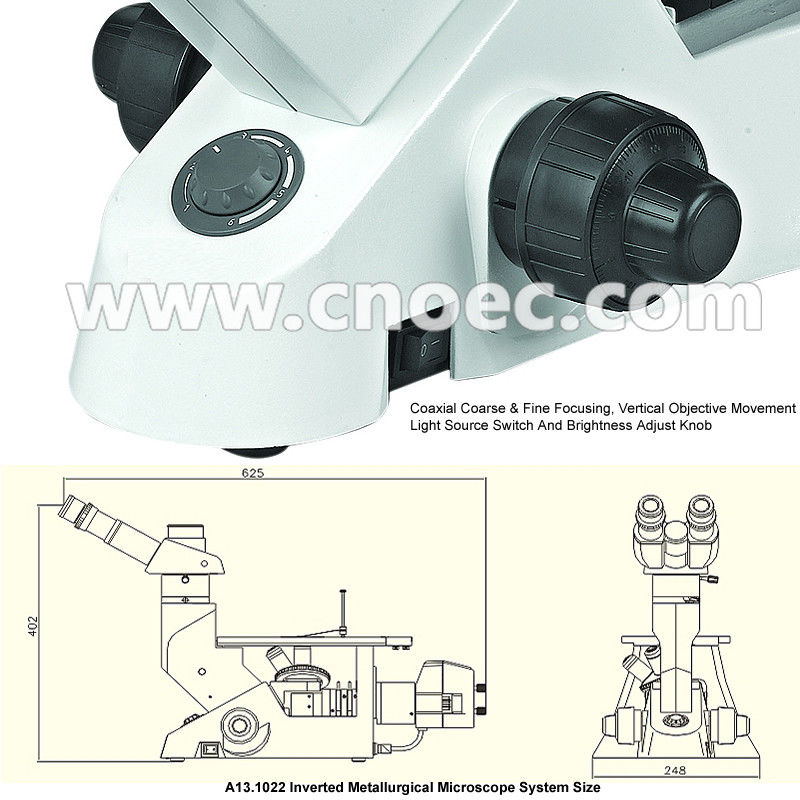 Trinocular Head Metallurgical Laboratory Microscopes 40X - 400X A13.1022