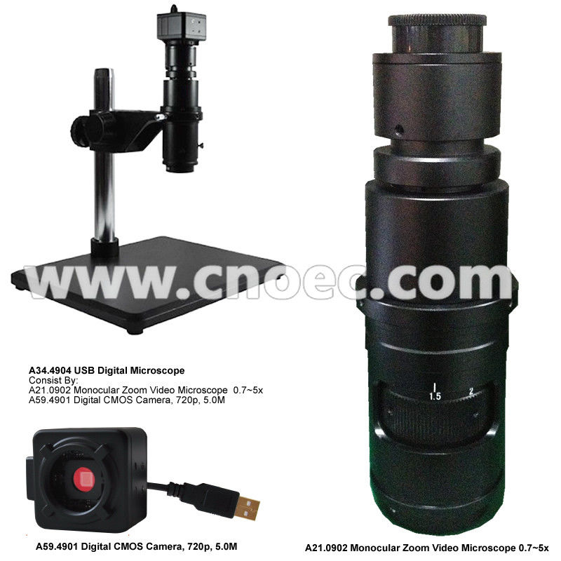 Stereo Optical Microscope Monocular Zoom Video Microscope A21.0902