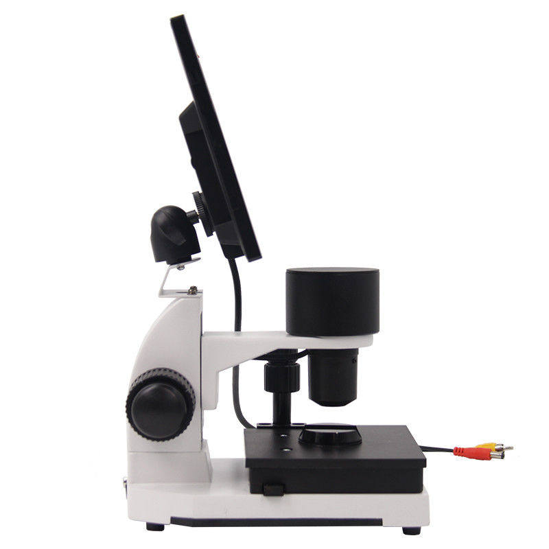 A33.0220 Biological Microscope With 8 Inch LCD 400x LED Light Angle Adjust