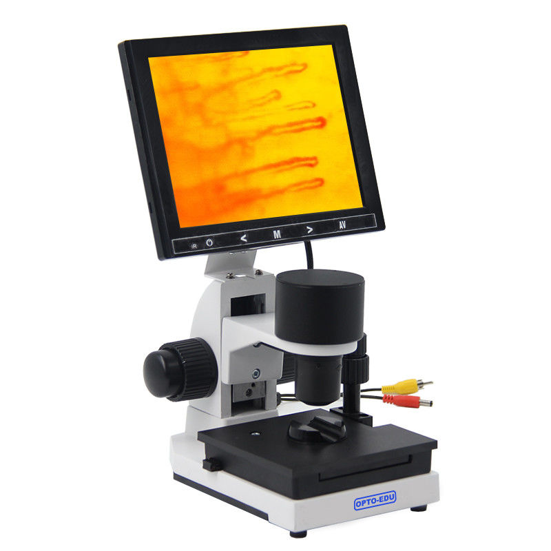 A33.0220 Biological Microscope With 8 Inch LCD 400x LED Light Angle Adjust