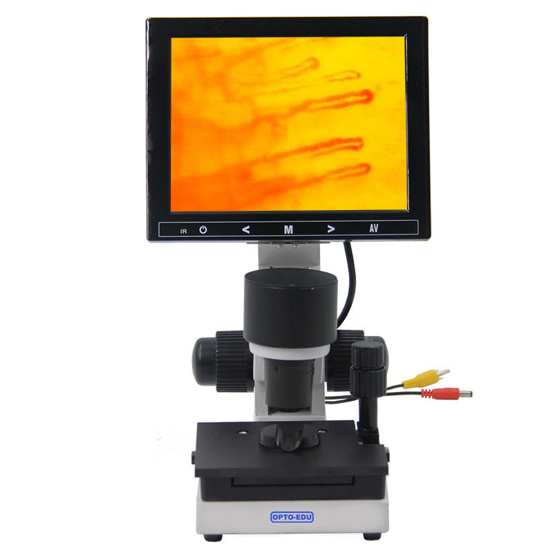 A33.0220 Biological Microscope With 8 Inch LCD 400x LED Light Angle Adjust