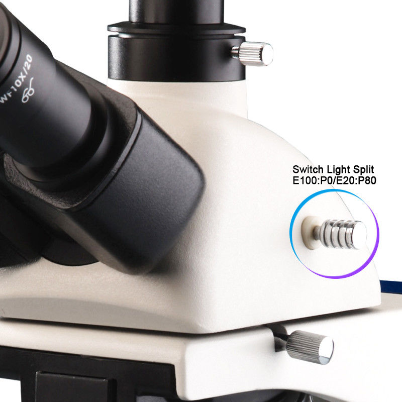 LED 40-1000x Compound Optical Microscope A12.2603 Biological Research Trinocular Lab Microscope