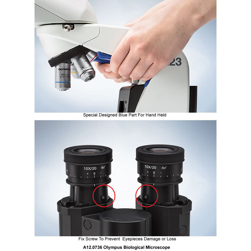 Quadruple Nosepiece A12.0736 Olympus Biological Microscope UIS2 Infintiry Optical System