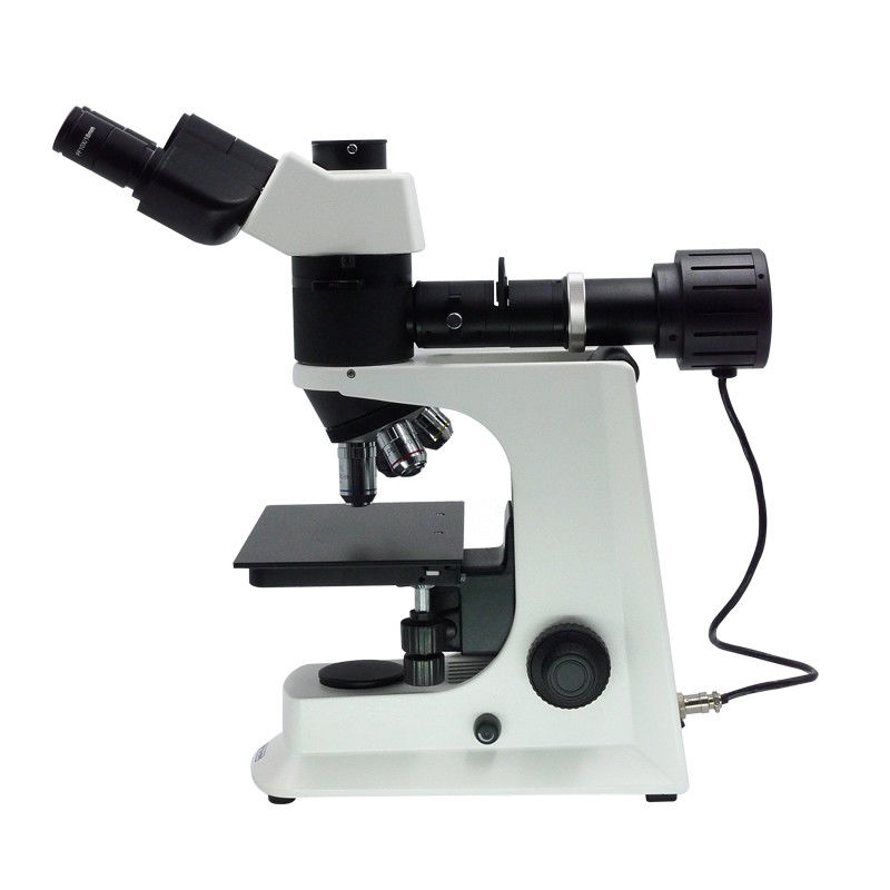 Objective 10x Binocular Metallurgical Optical Microscope Halogen 100 - 240V