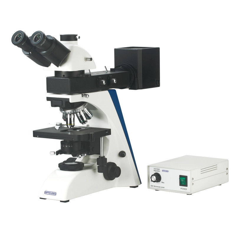 50 - 1000X Metallurgical Optical Microscope A13.2604-B Trinocular With Halogen Lamp