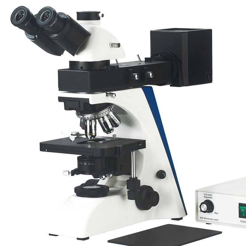 50 - 1000X Metallurgical Optical Microscope A13.2604-B Trinocular With Halogen Lamp