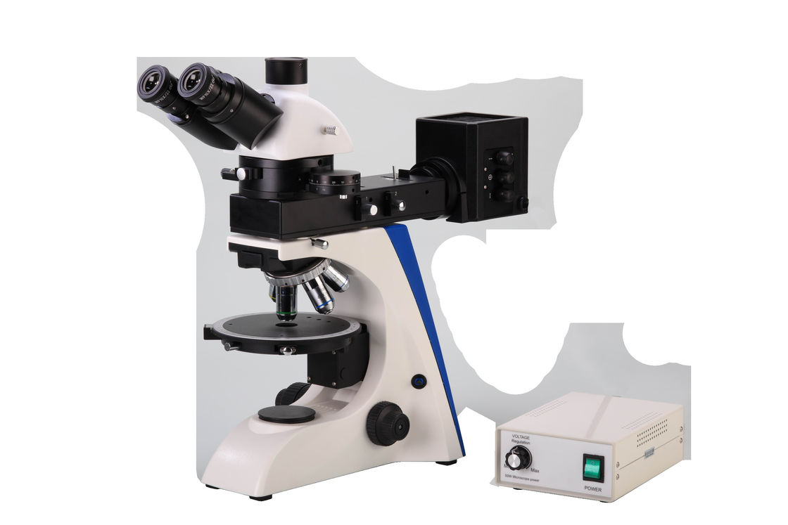 Objective Transmitting Laboratory Polarizing Microscope LED Light Source