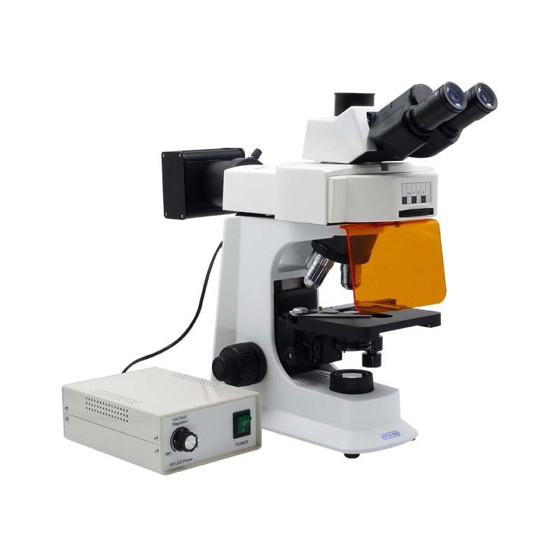 3W LED Coaxial Coarse Fine Focusing Fluorescence Microscope CE / Rohs Certification