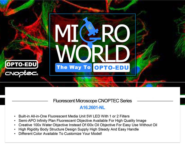 A16.2601-NL Fluorescence Microscopy 3W LED Illumination Systems For Research / Learning