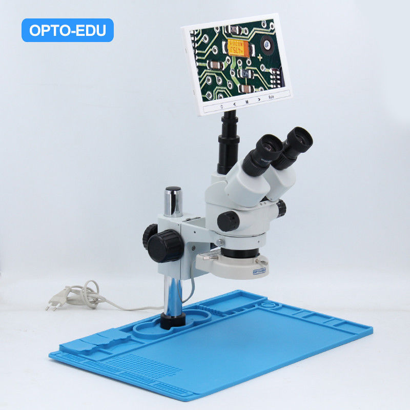 OPTO-EDU 7x-45x Electron Stereo Optical Microscope