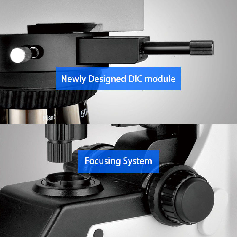 Trinocular Manual Transmit Reflect Optical Metallurgical Microscope