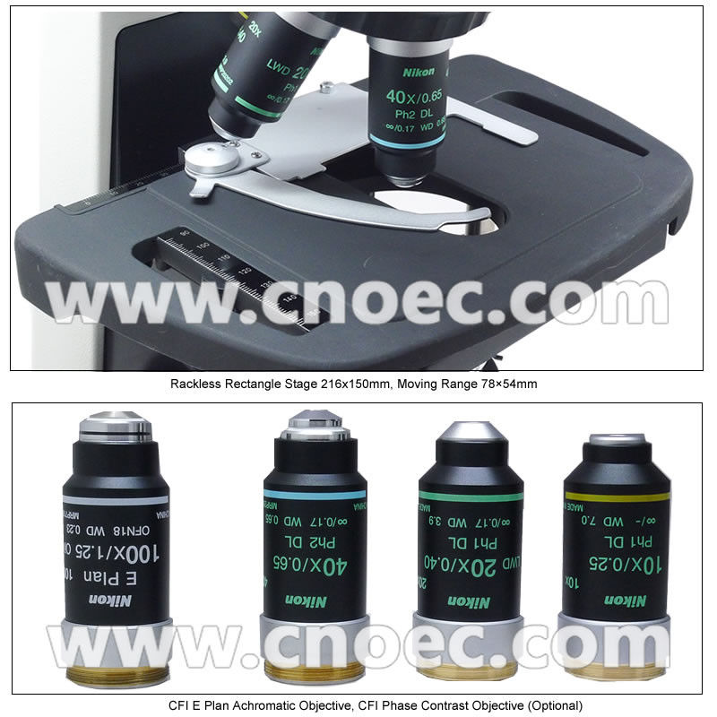 Nikon E200 Lab Wide Field Microscope CFI Optical System A12.0706