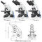 OPTO-EDU A12.0909 Monocular Binocular Trinocular Compound Microscope 3 Watt LED Biological Microscope